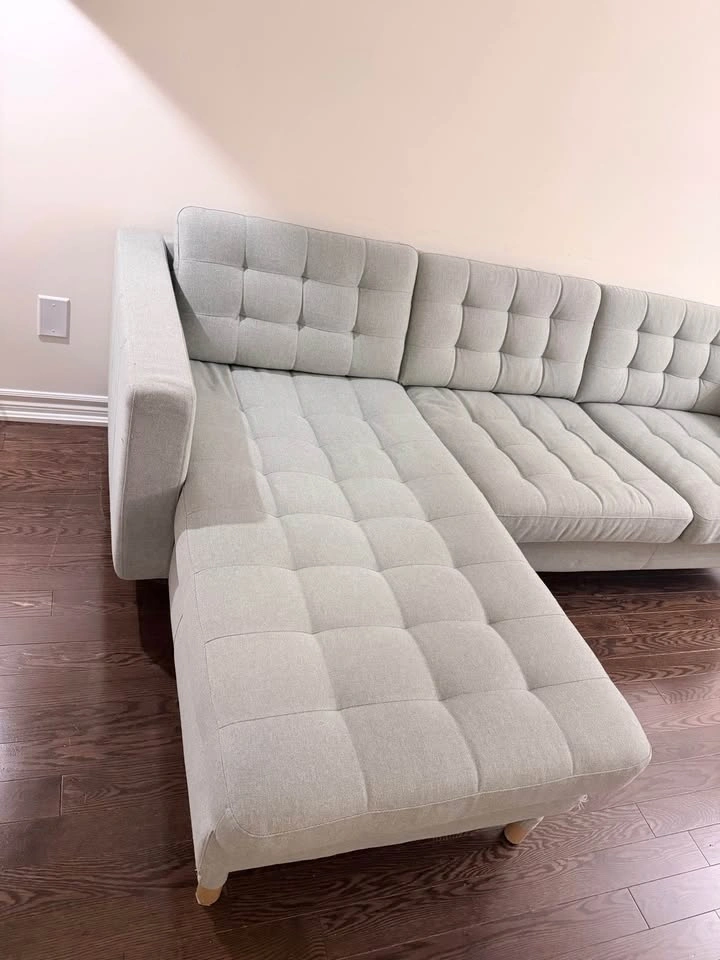 IKEA Sectional Sofa with Chaise – Excellent Condition - photo 2