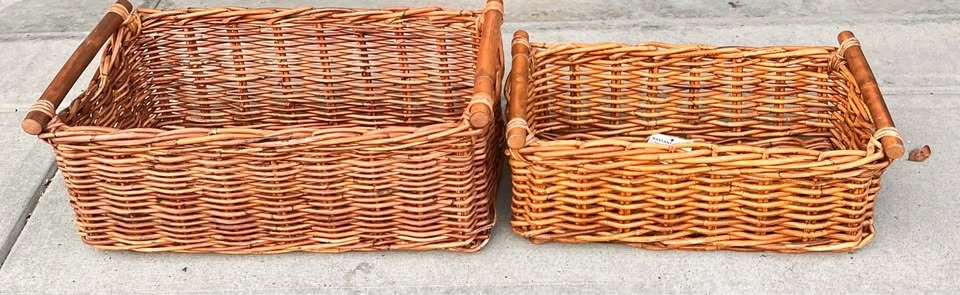 2 IKEA BASTANT Wicker Baskets - photo 5