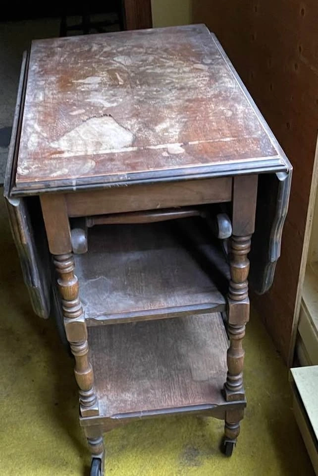 Vintage tea cart - needs TLC - photo 2