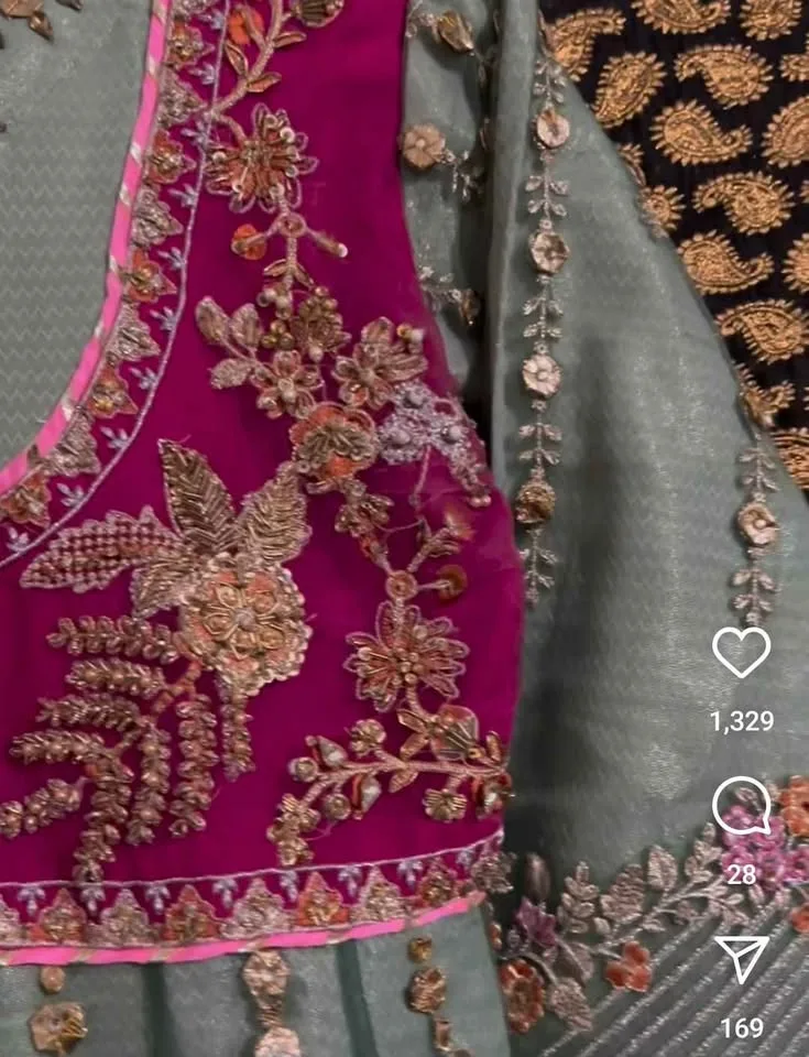 Brand new pakistani shalwar kameez gown - never worn image indicator(6)