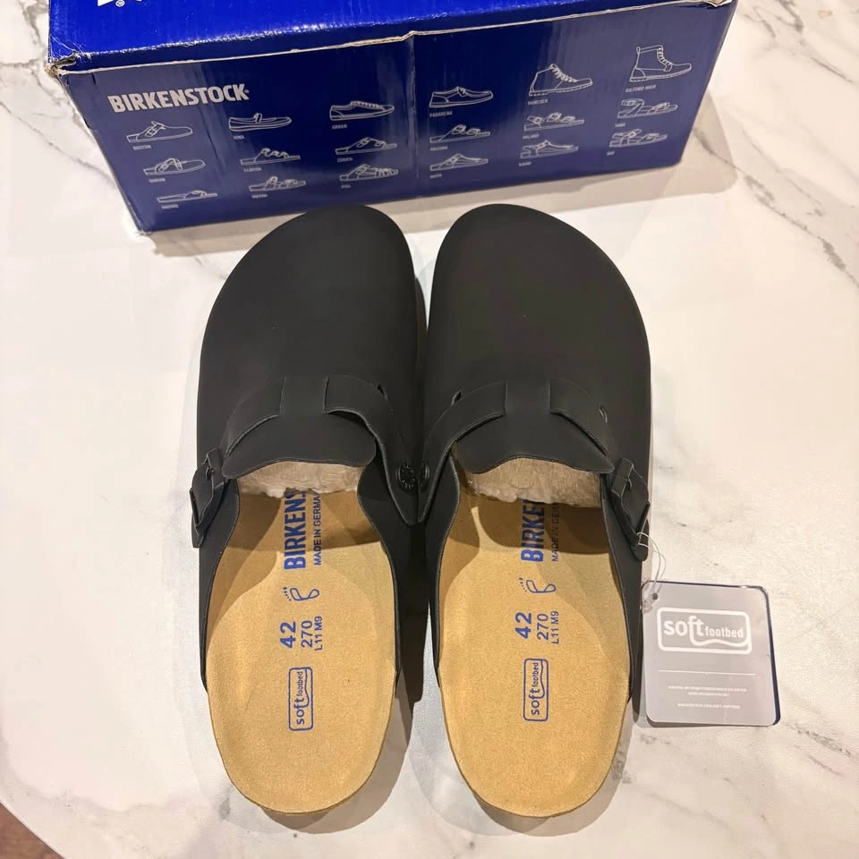Birkenstock Boston Clogs - Black - Size 42 - photo 3
