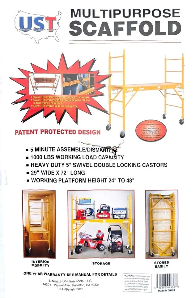 Multipurpose scaffold, 6 ft, NEW in box - photo 2