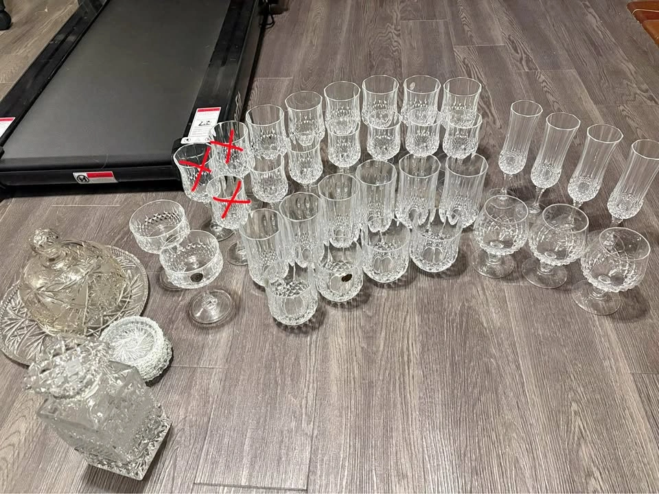 Vintage Crystal Glassware Collection – Mixed Lot