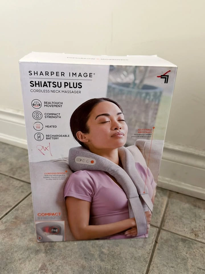 Sharper Image Shiatsu Plus Cordless Neck Massager