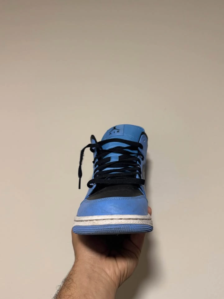Air Jordan 1 Mid University Blue Black - photo 3
