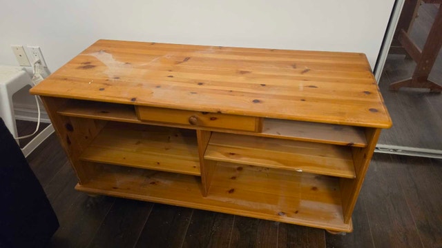 Wood Media Console