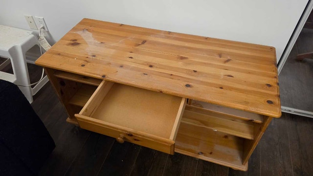 Wood Media Console - photo 3