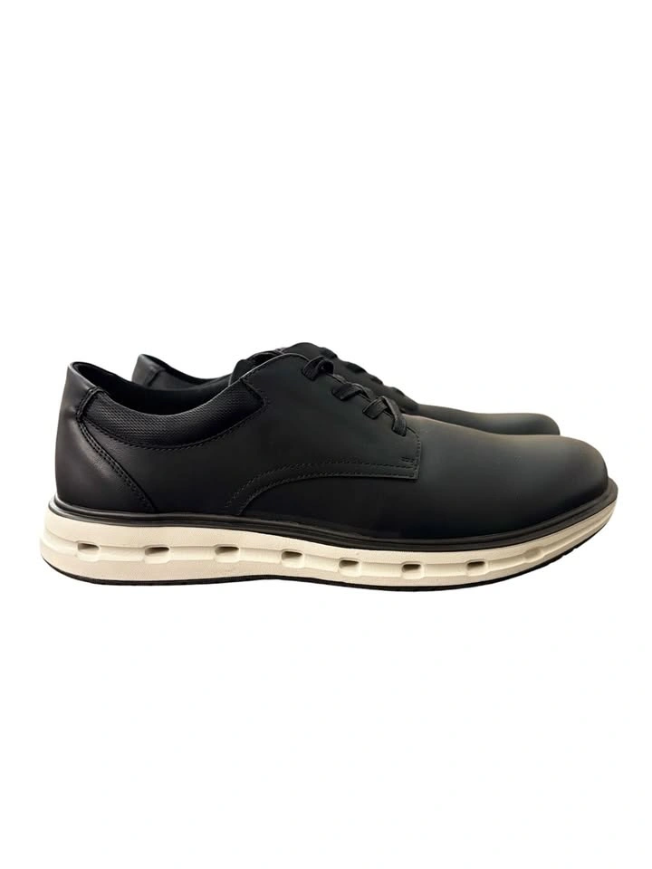 Lands' End Men's Sport Oxford Comfort Dress Shoes, Black, Size 1 - photo 2