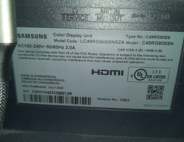 Samsung Odyssey CRG9 49" Super Ultrawide Monitor - photo 4