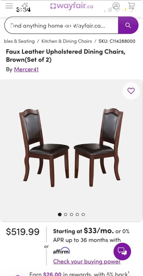 Leather Chairs - Solid Wood (Brand New - Set of 2) - photo 2