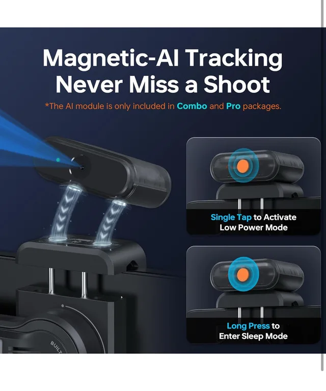 ZHIYUN Smooth 5S AI, 3-Axis Gimbal Stabilizer image indicator(2)