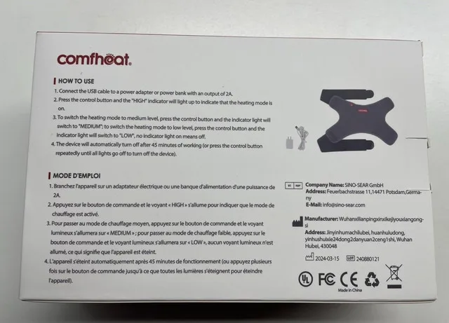 NEW - comfheat USB Heating Ankle Wrap image indicator(4)