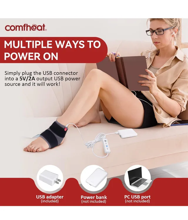 NEW - comfheat USB Heating Ankle Wrap image indicator(6)