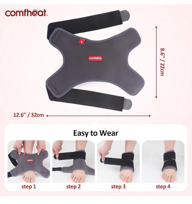 NEW - comfheat USB Heating Ankle Wrap image indicator(8)