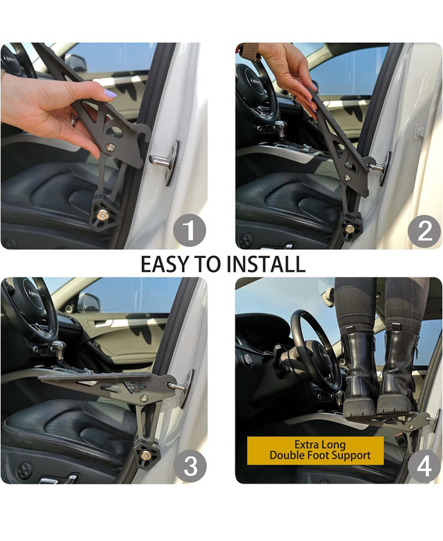 NEW - TOOENJOY Universal Fit Car Door Step (Black) - photo 3