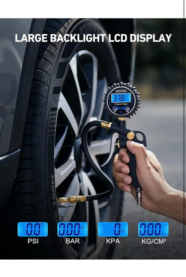 AstroAI Digital Tire Inflator with Pressure Gauge image indicator(3)