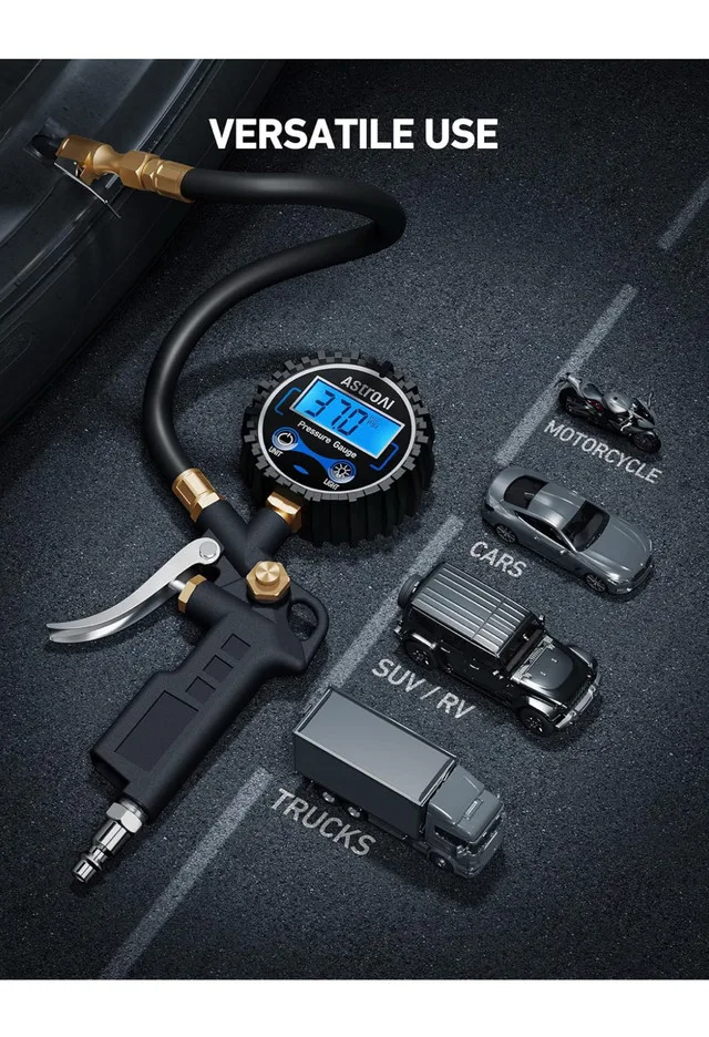 AstroAI Digital Tire Inflator with Pressure Gauge image indicator(4)