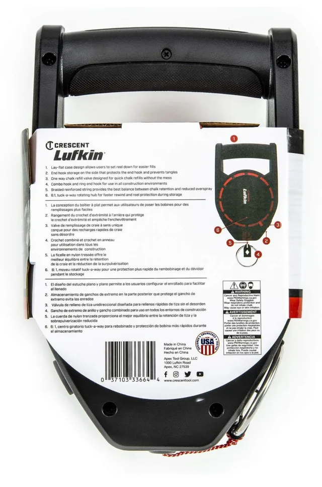 NEW - Crescent Lufkin 150' Construction Chalk Reel image indicator(5)