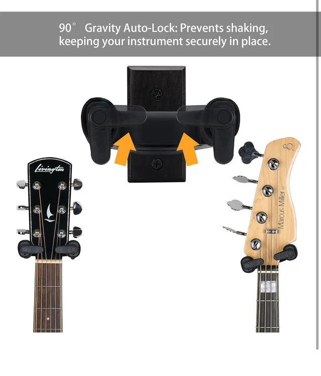 NEW - 3 pack Sondery Guitar Wall Mount Hanger image indicator(4)