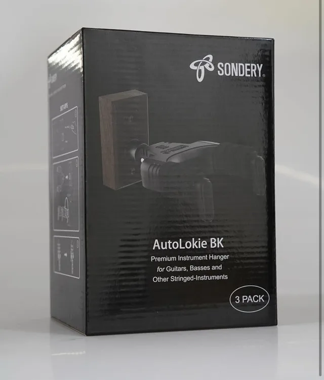 NEW - 3 pack Sondery Guitar Wall Mount Hanger image indicator(10)