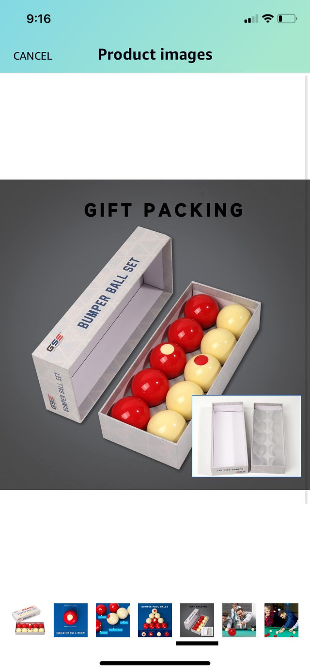 New - GSE Bumper Ball Set for Billard Game. - photo 2