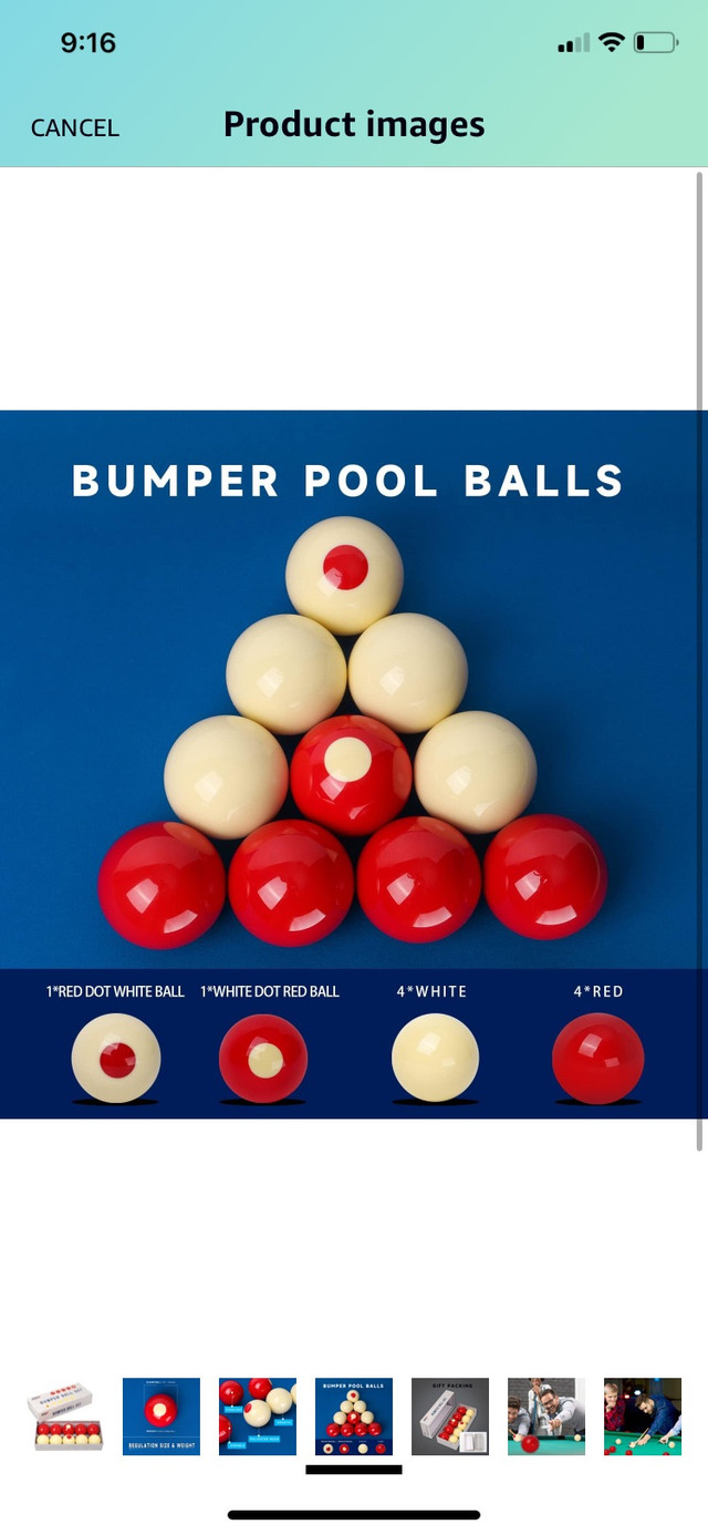 New - GSE Bumper Ball Set for Billard Game. - photo 3