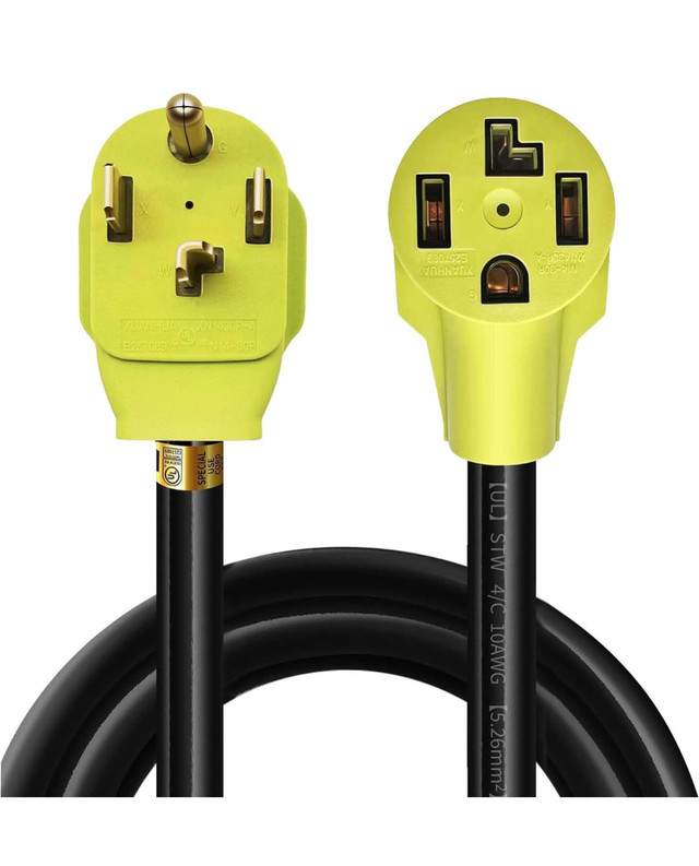 3FT Dryer Extension Cord for N14-30 Plug 220Volt 30Amp