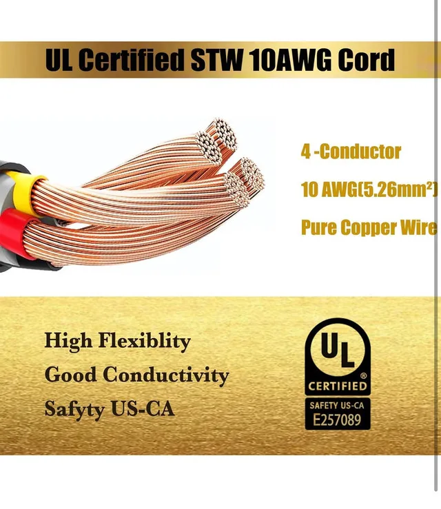 3FT Dryer Extension Cord for N14-30 Plug 220Volt 30Amp image indicator(5)