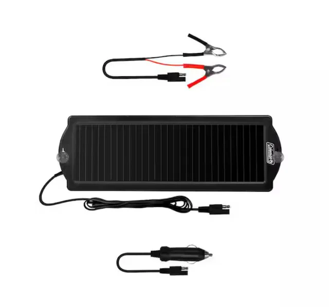 NEW - coleman 2.5 watt 12 volt solar battery maintainer thumbnail