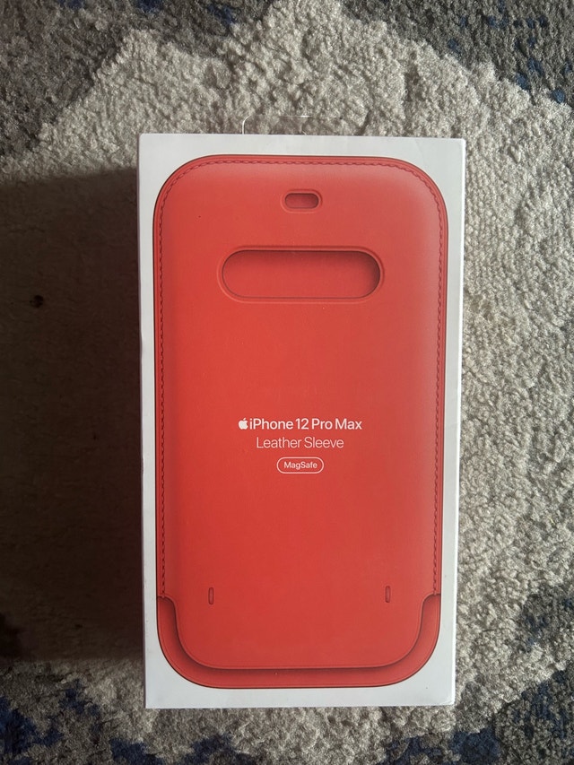Brand New Apple iPhone 12 Pro Max Leather Sleeve - Pink Citrus - photo 5