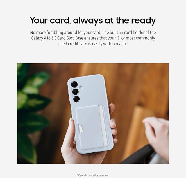 Brand New Genuine Samsung A16 Phone Card Slot Case - photo 4