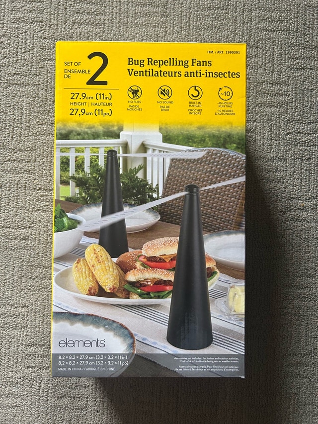 Brand New Elements Bug Repelling Fans - 2Pk - photo 2