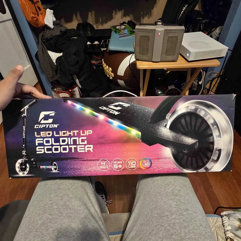 Cipton Led Light up Folding scooter