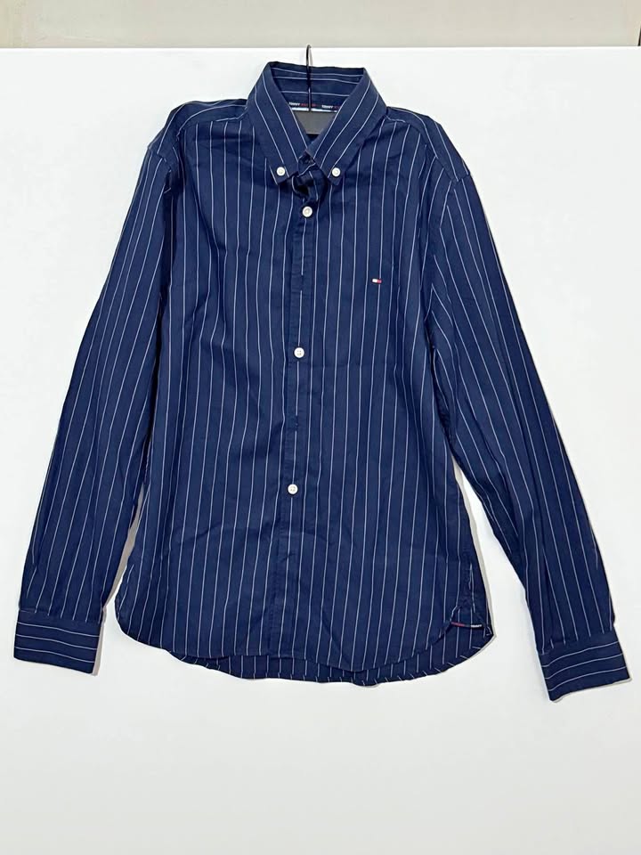 Tommy Hilfiger Blue Long Sleeve Shirt Size S/P