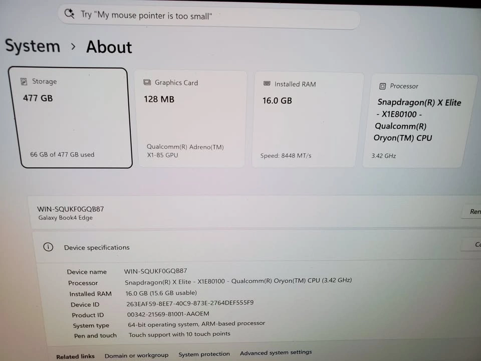 Samsung Galaxy Book4 Edge 16" AMOLED Touch Screen Laptop - photo 3