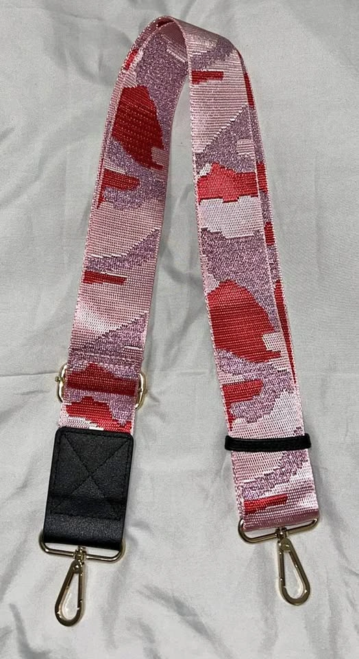 Pink Red Sparkle NEW Bag Strap To Turn Any Bag Into a Crossbody