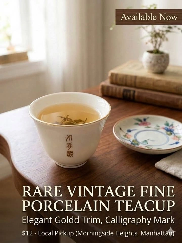 RARE VINTAGE FINE PORCELAIN TEACUP - photo 2