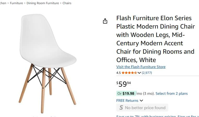 Flash Furniture Elon Series Plastic Modern Dining Chair - photo 2
