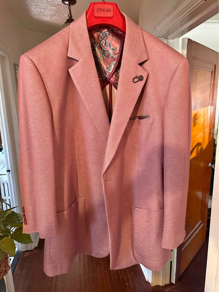 Strauss Men's Pink Blazer Size 50R