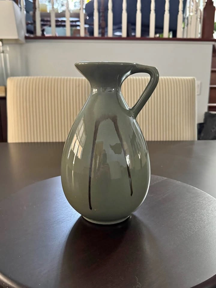 Vintage Blue Mountain Celadon Glaze Vase
