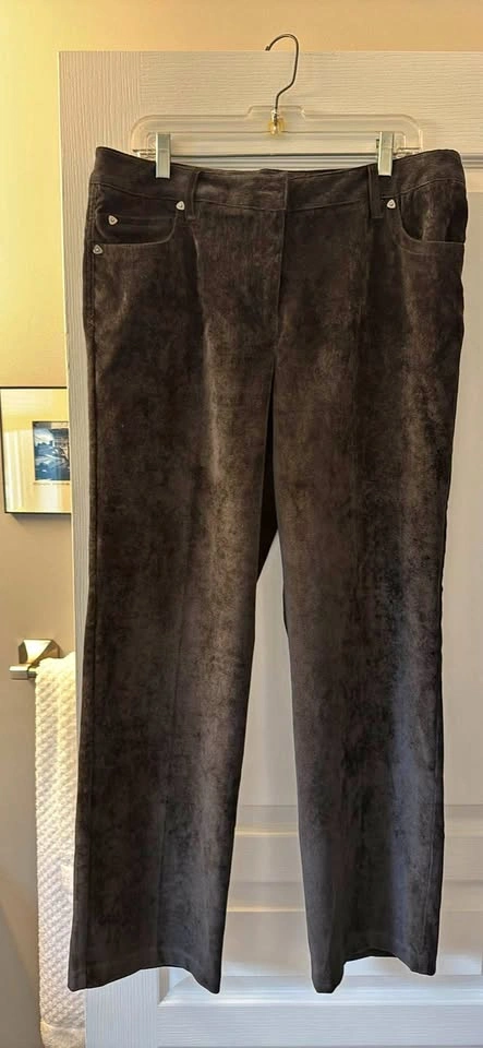 Zac & Rachel Soft Corduroy Black Pants Size 14