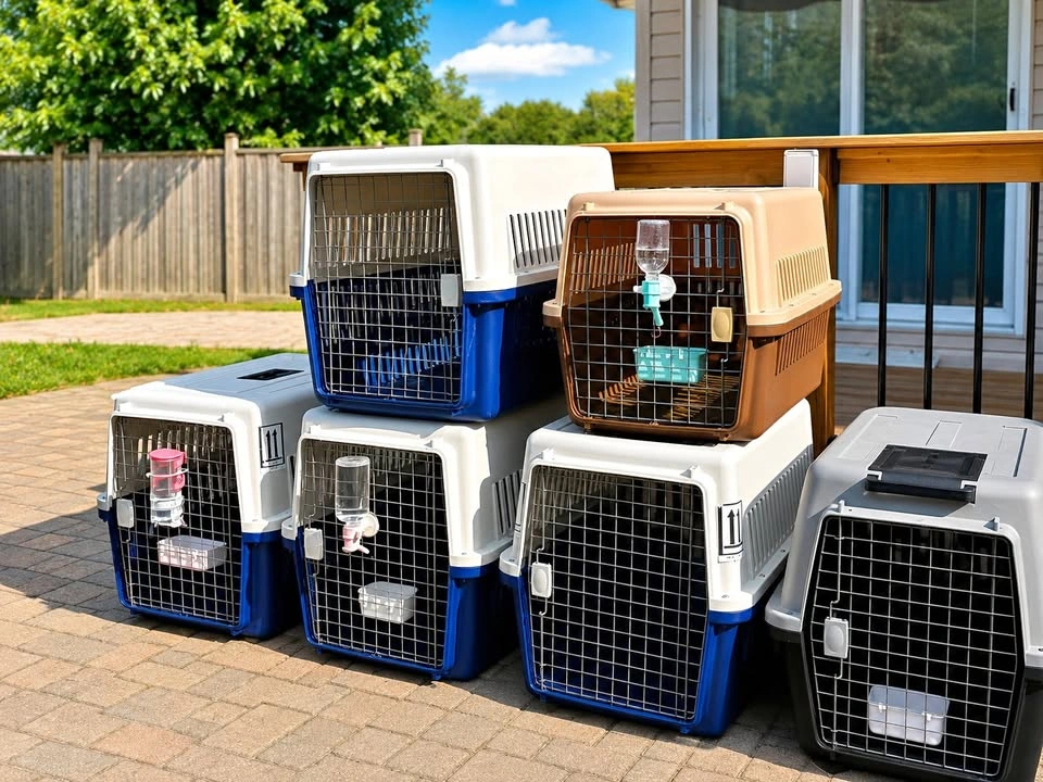 Pet Carrier Airline Approved Travel Crates Like New