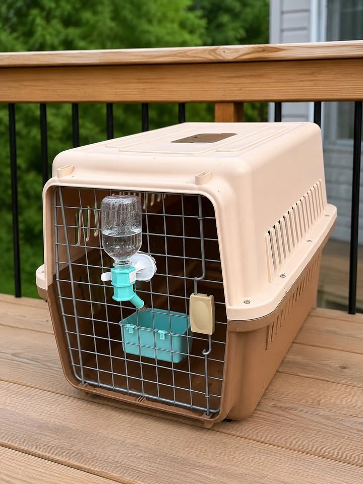 Pet Carrier Airline Approved Travel Crates Like New - photo 2