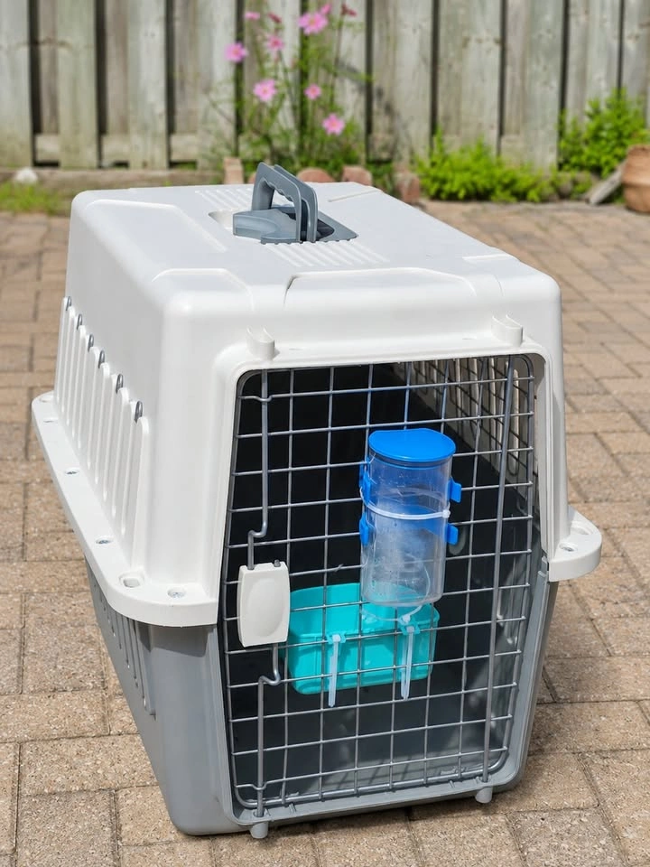 Pet Carrier Airline Approved Travel Crates Like New - photo 3