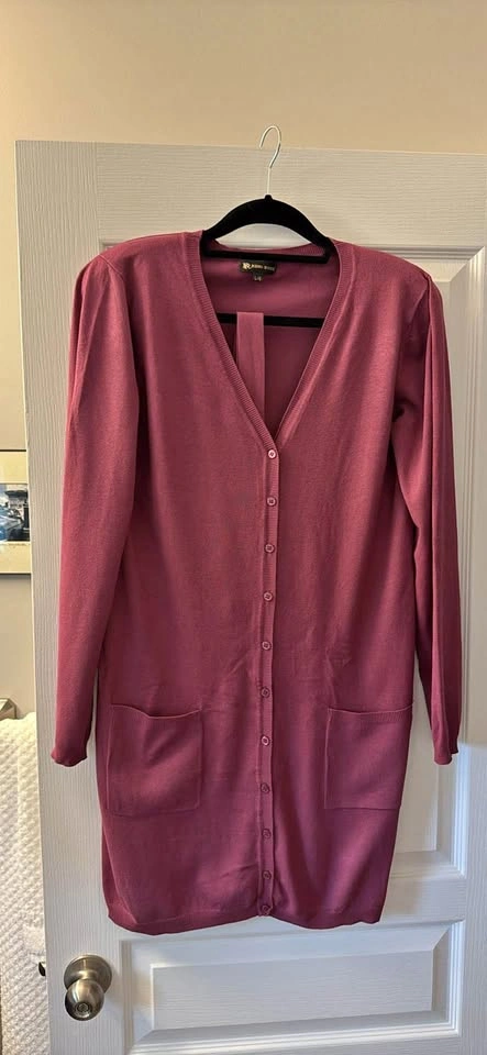 Rino Rossi Longline Belted Cardigan
