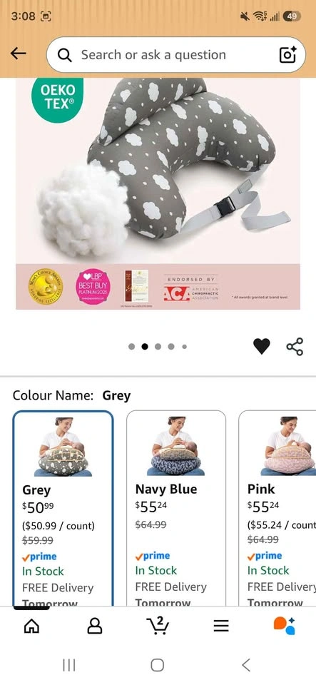 Nursing Pillow for Breastfeeding - photo 3