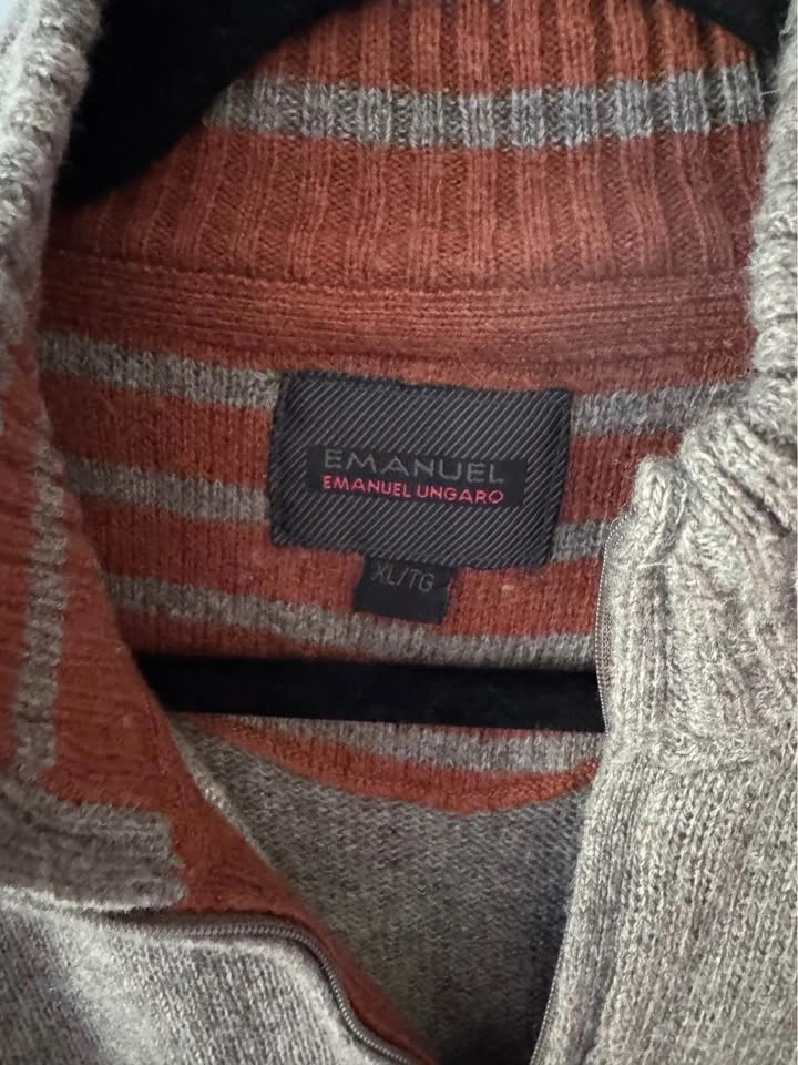 Mens Emanuel Emanuel Ungaro Quarter-Zip Sweater - photo 2
