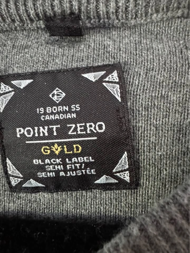 Mens Point Zero Gold Black Label Sweater XL - photo 2