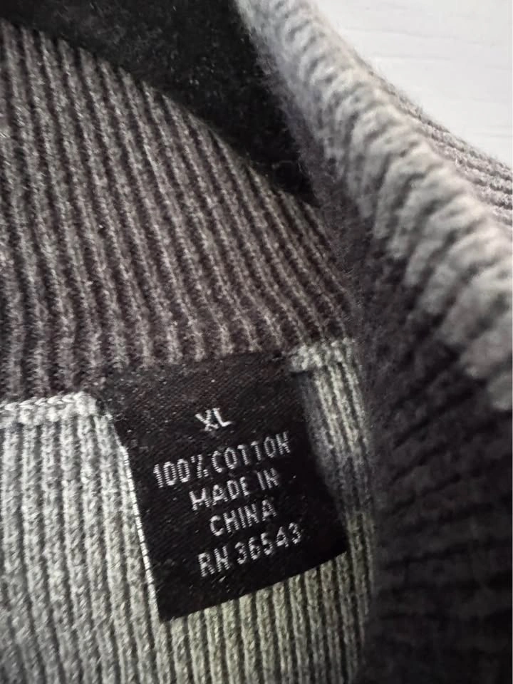 Mens Van Heusen Studio Quarter-Zip Mock Neck Sweater, Size XL - photo 3