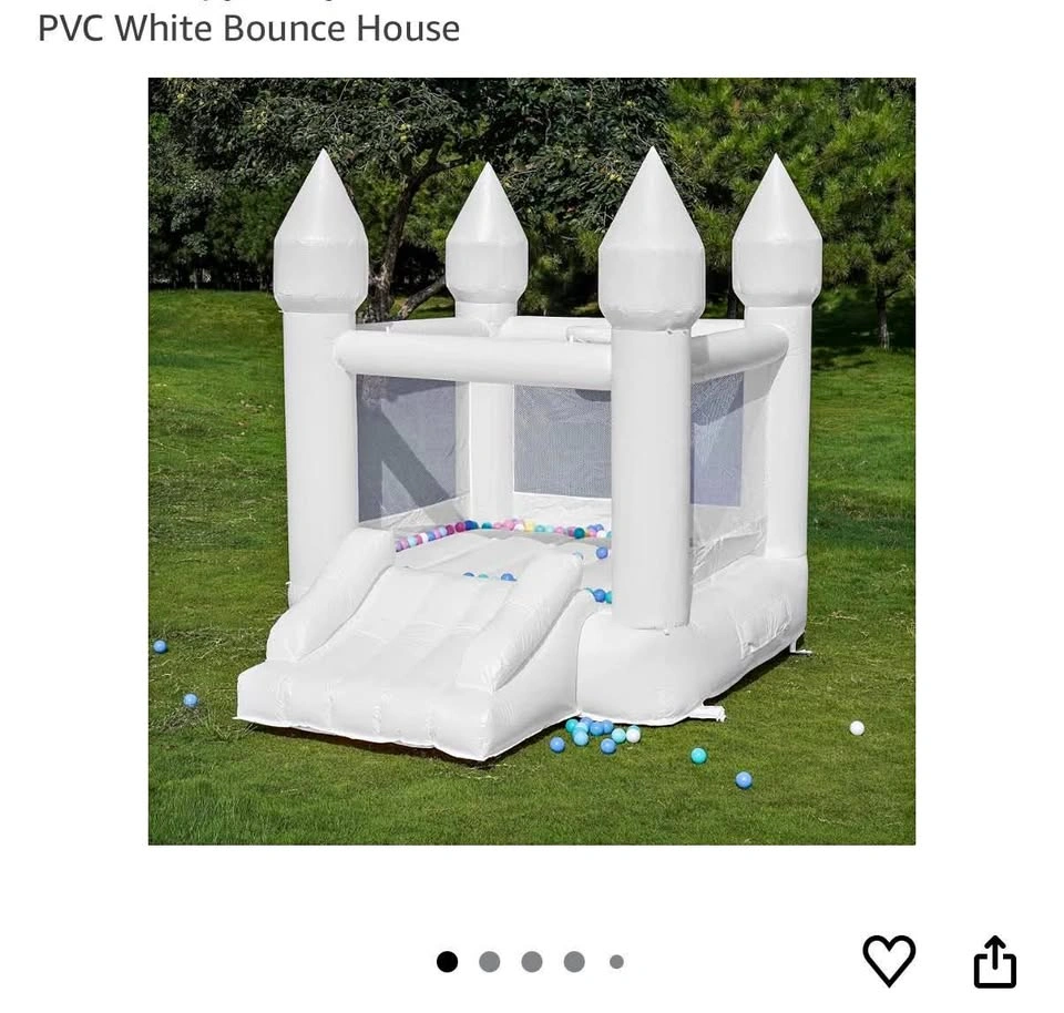 New White jumping castle